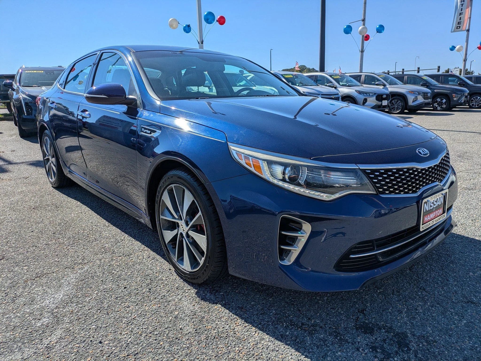 Used 2016 Kia Optima SX with VIN 5XXGW4L22GG100997 for sale in Hampton, VA