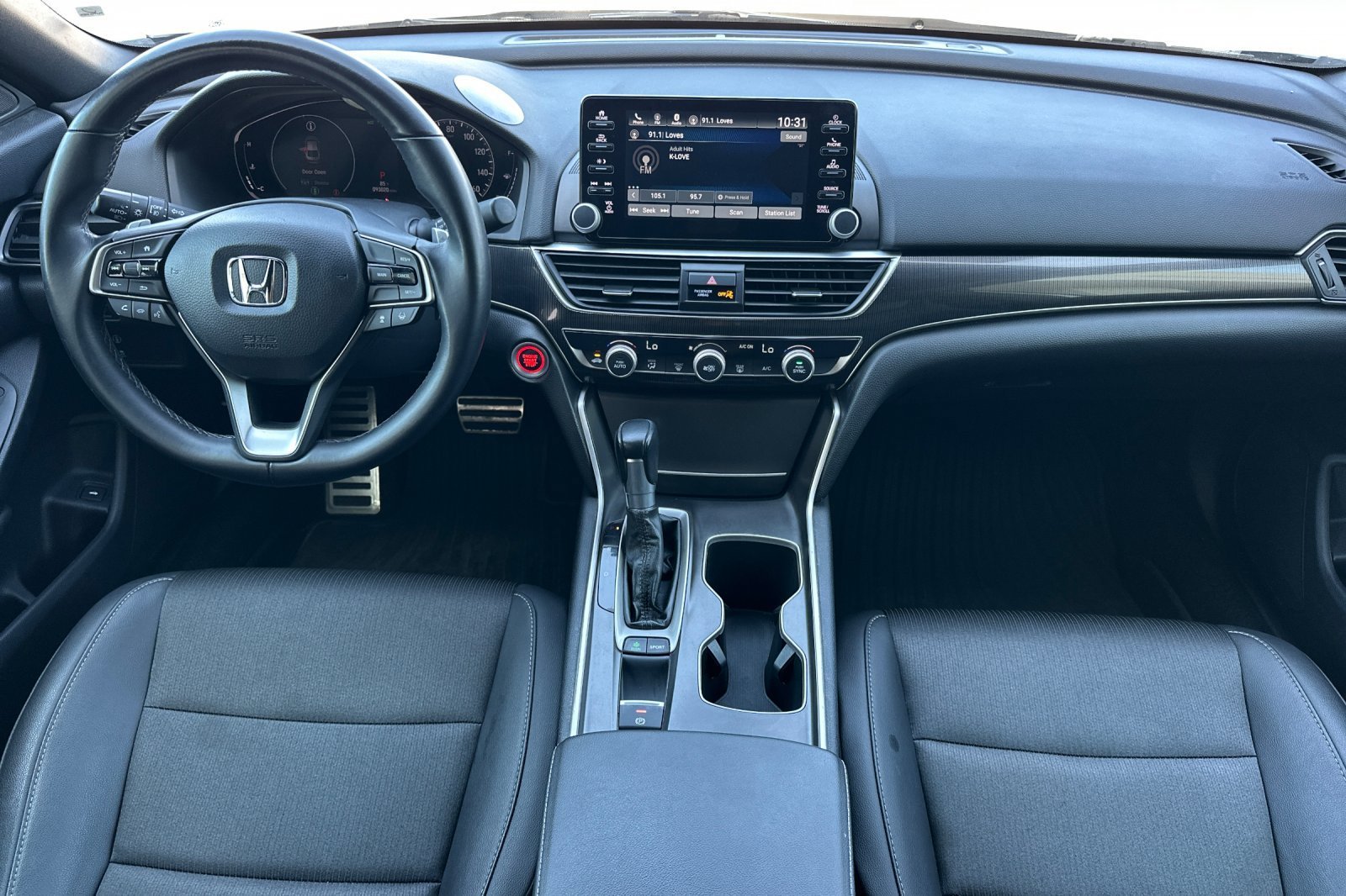Used 2020 Platinum White Pearl Honda Sport image 13