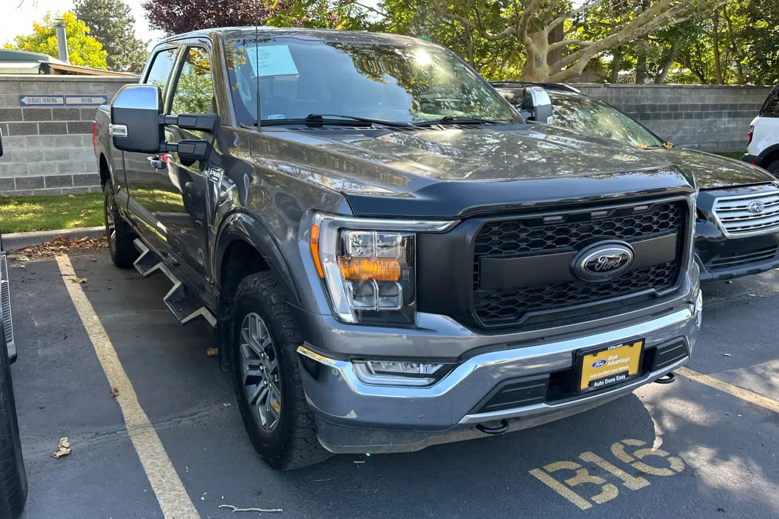 Certified Used 2022 Light Blue Clearcoat Metallic Ford LARIAT image 3