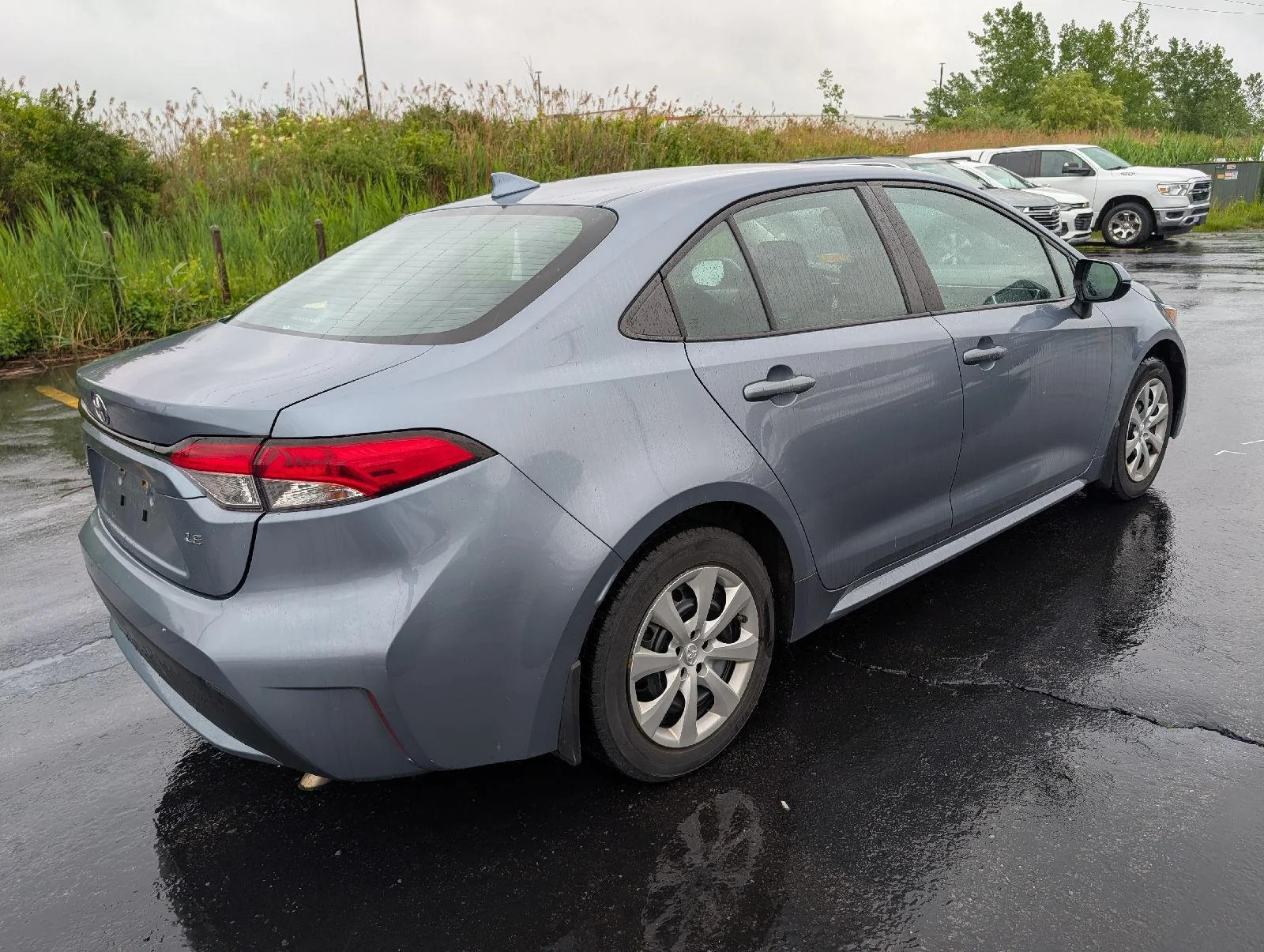 Used 2022 Celestite Gray Metallic Toyota LE image 7