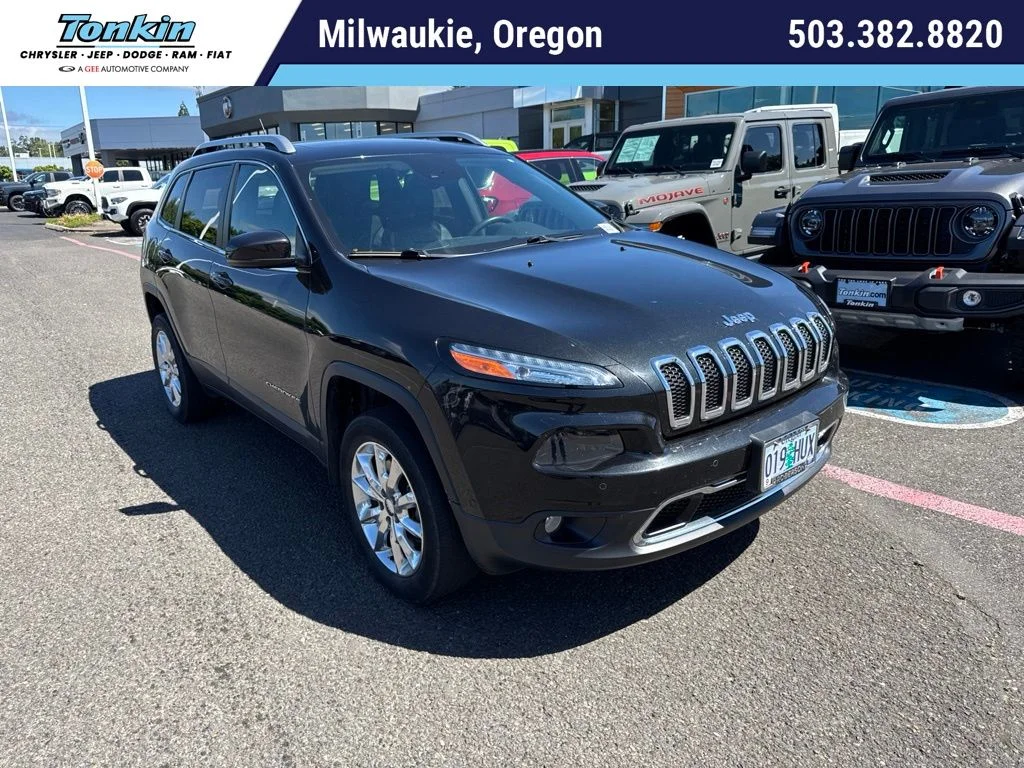 Used 2015 Black Jeep Limited image 1