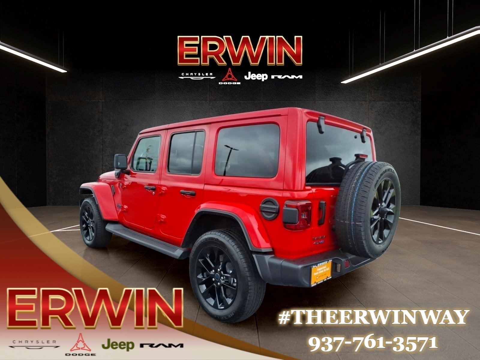 Used 2025 Red Jeep Sahara 4xe image 5