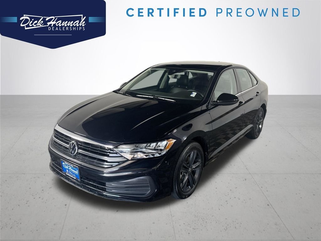 Certified Used 2022 Deep Black Pearl Volkswagen 1.5T SE image 1