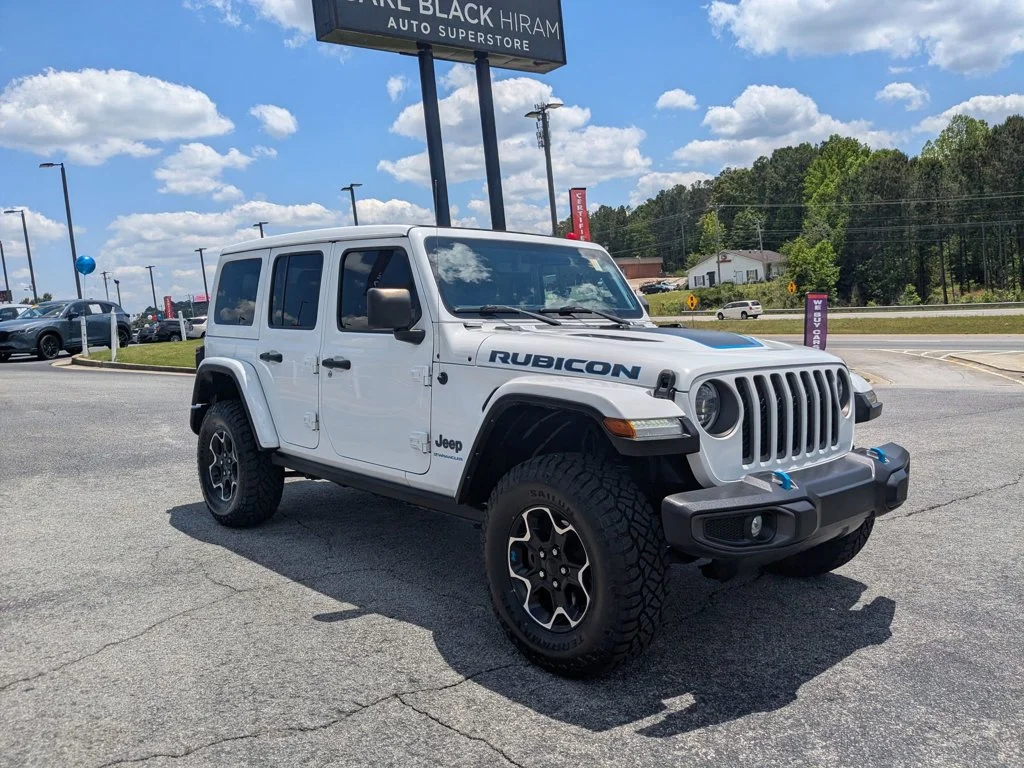 Used 2023 Bright White Clearcoat Jeep Rubicon image 3