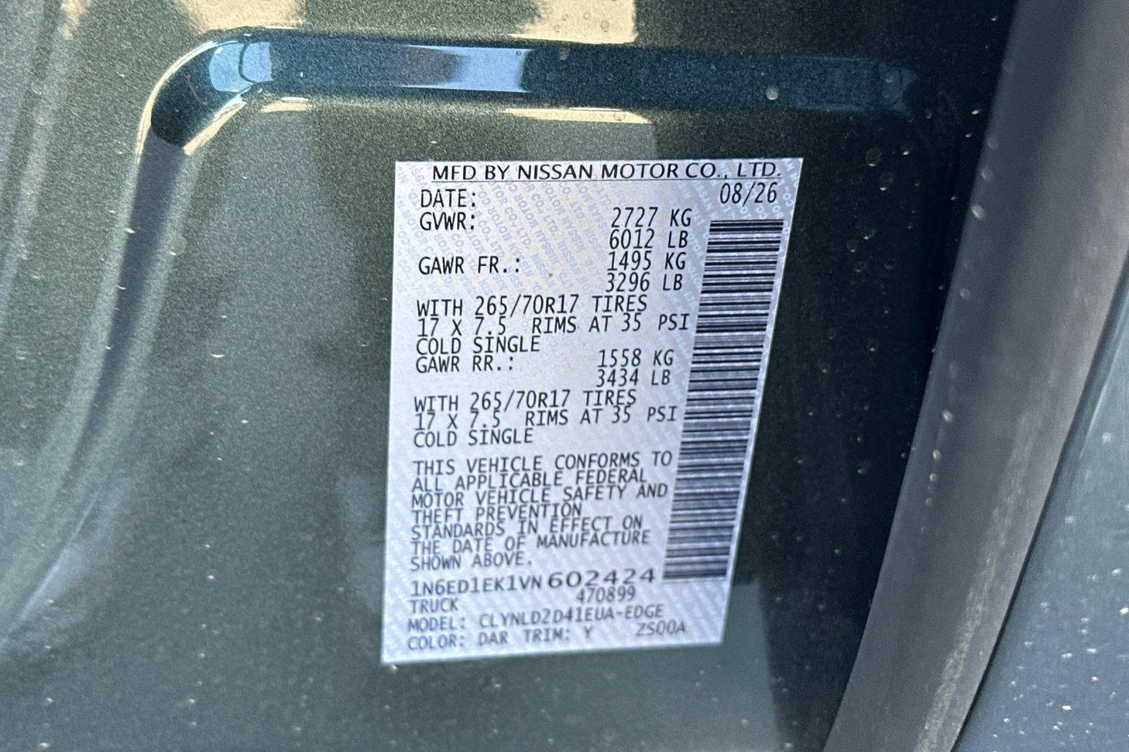 New 2027 Alpine Metallic Nissan Crew Cab PRO-4X® image 26