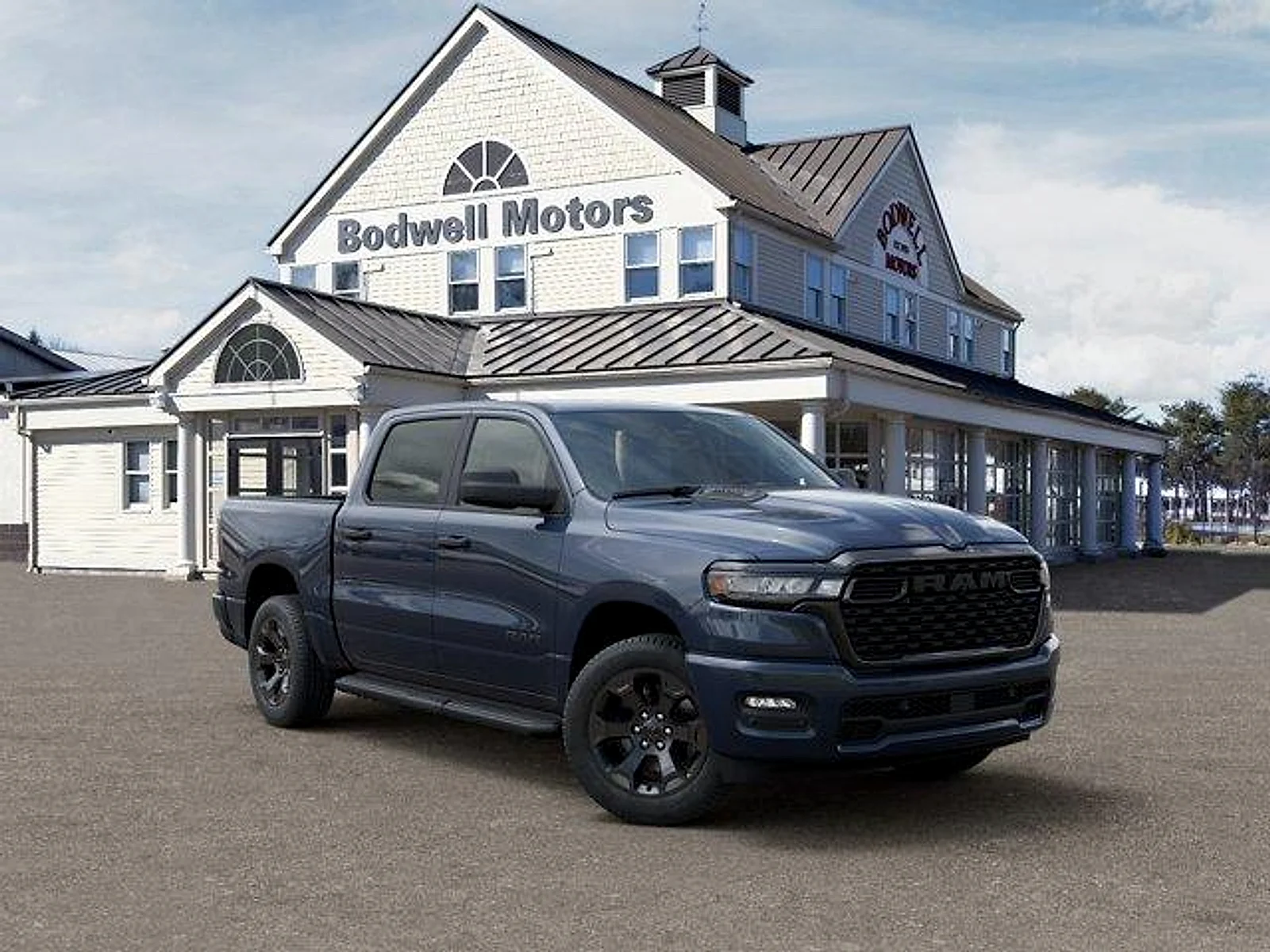 New 2026 Forged Blue Metallic Exterior Paint RAM Express Crew Cab 4x4 5
