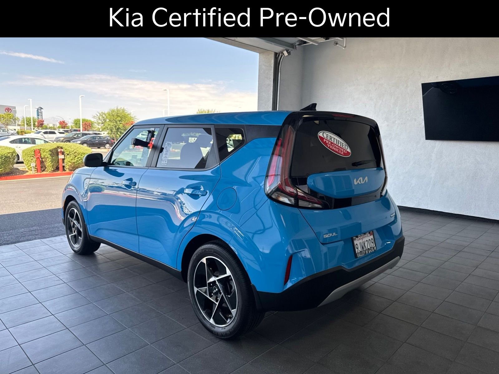 Certified Used 2024 Surf Blue Kia EX image 11