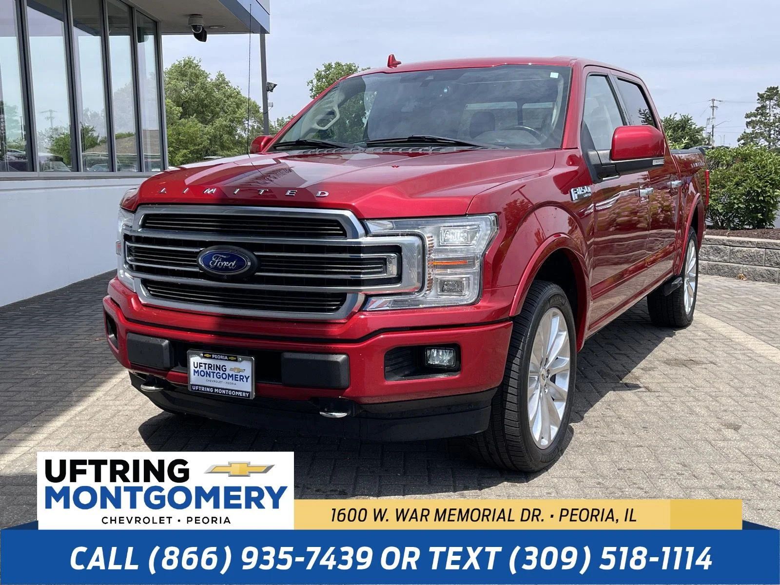 Used 2020 Rapid Red Metallic Tinted Clearcoat Ford Limited image 1