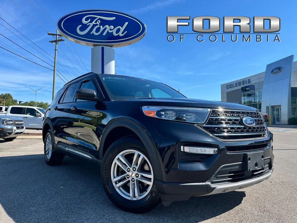 Used 2021 Black Ford XLT image 1