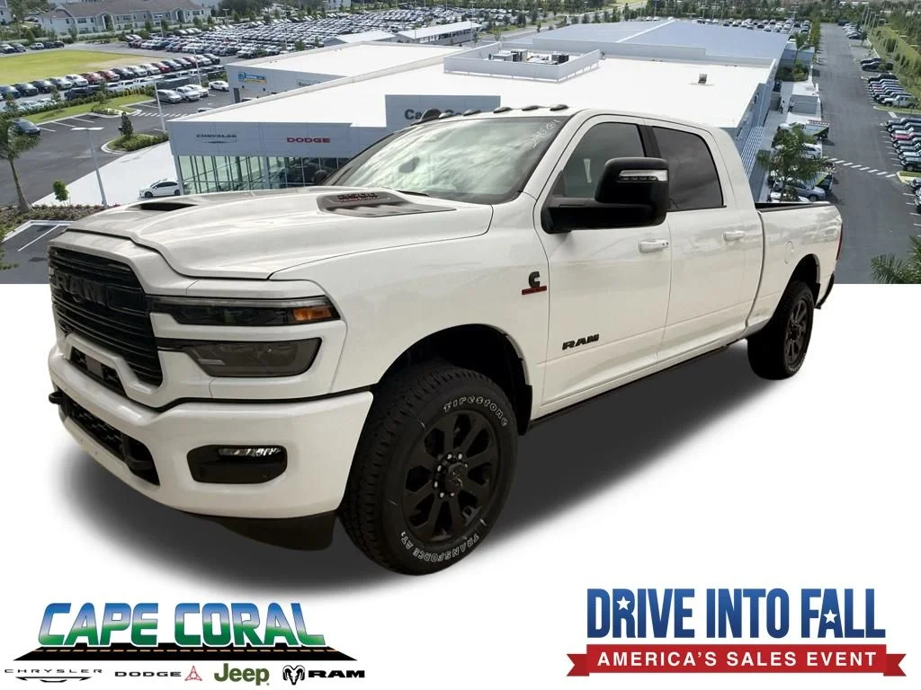 New 2026 Bright White Clear-Coat Exterior Paint RAM Laramie image 1