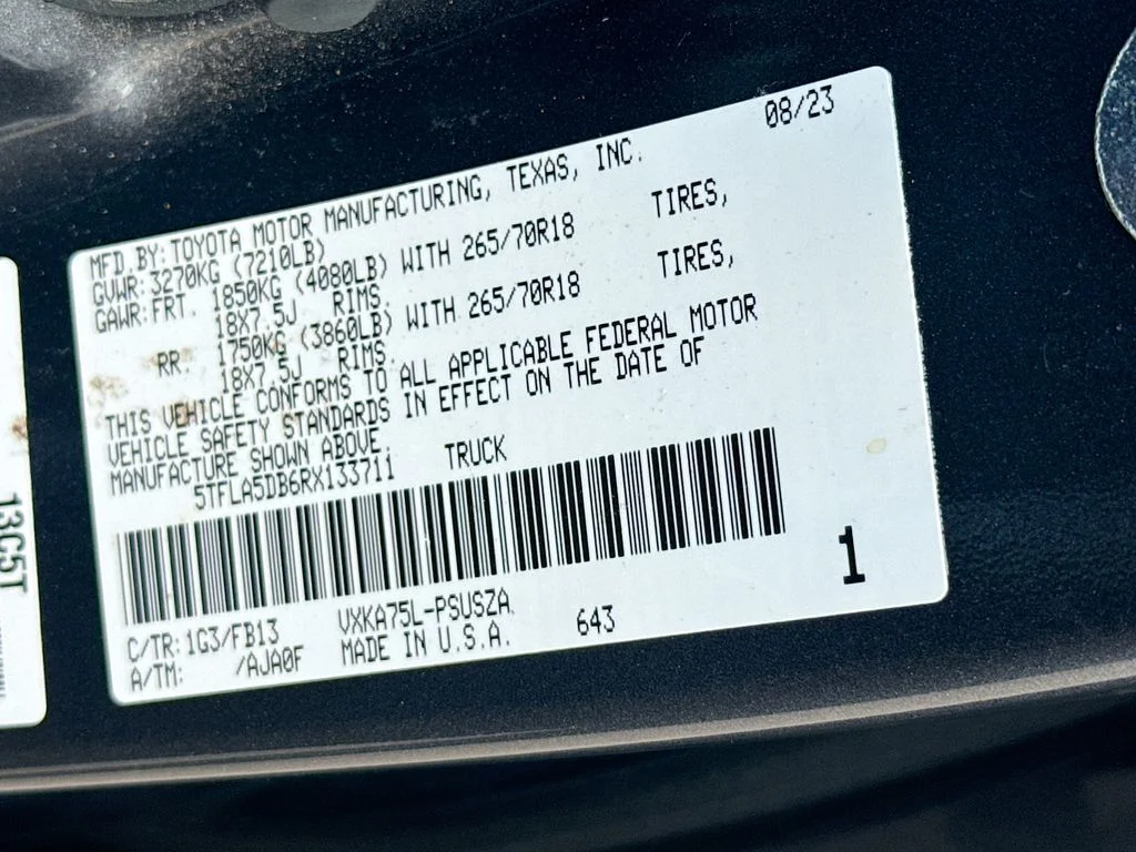 Certified Used 2024 Magnetic Gray Metallic Toyota SR5 image 24