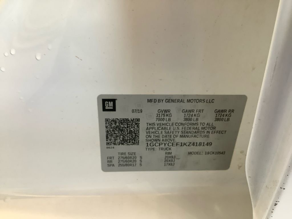 Used 2019 White Chevrolet Custom Trail Boss image 20