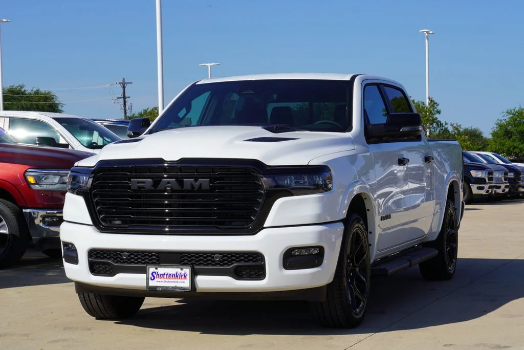 New 2026 Bright White Clear-Coat Exterior Paint RAM Laramie image 3