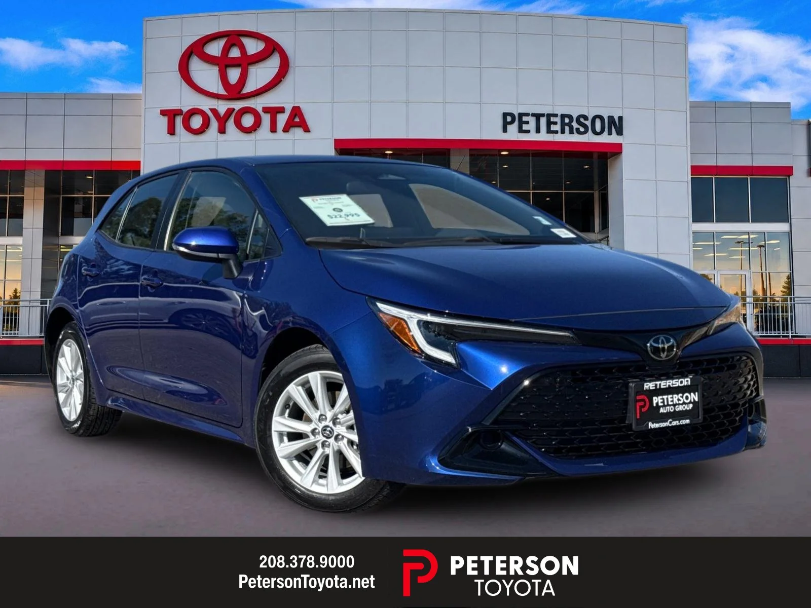 Used 2023 Blue Toyota SE image 1