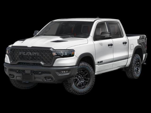 Bright White Clear-Coat Exterior Paint 2026 RAM 1500 Pickup Truck Four-Wheel Drive 8-Speed Automatic