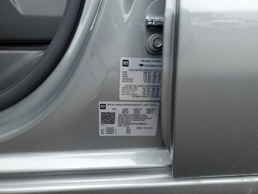 New 2026 Sterling Gray Metallic Chevrolet Custom image 38