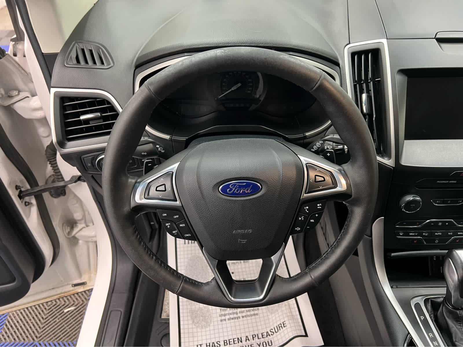 Used 2015 White Platinum Metallic Tri-Coat Ford SEL image 22