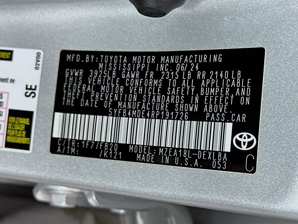 Used 2024 Silver Toyota LE image 31