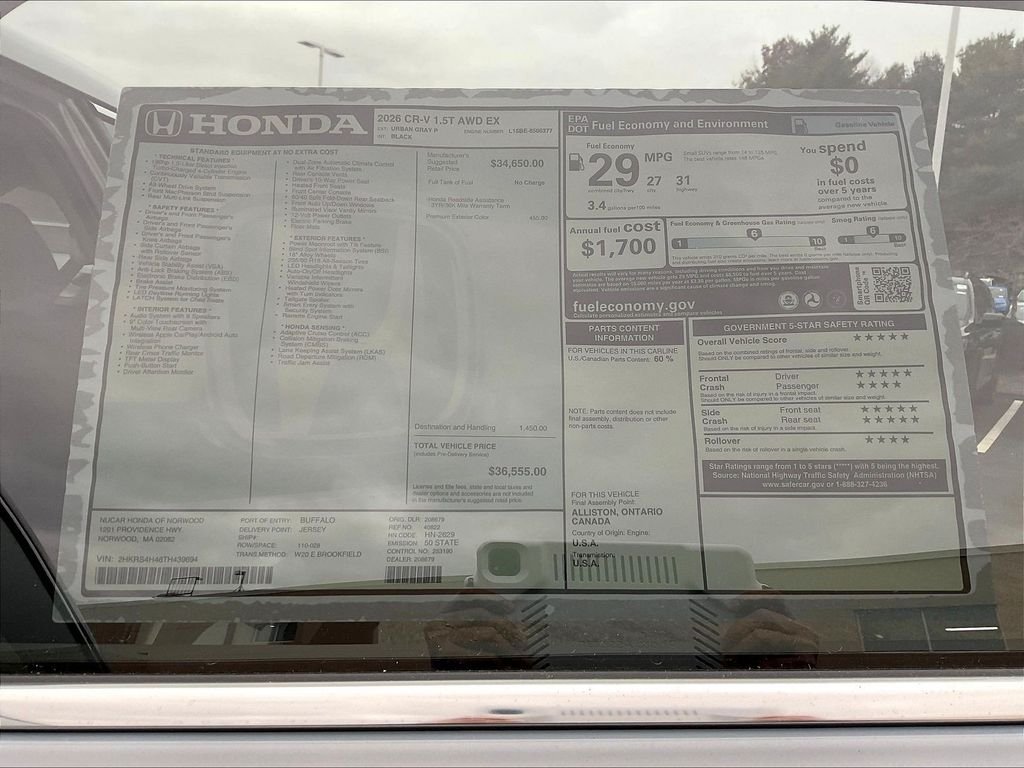 2026 Honda CR-V EX - Photo 18