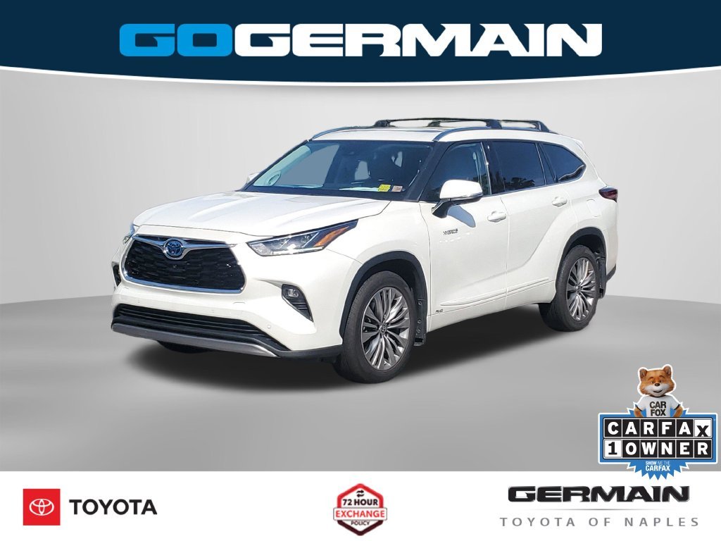 Certified Used 2021 White Toyota Platinum image 1