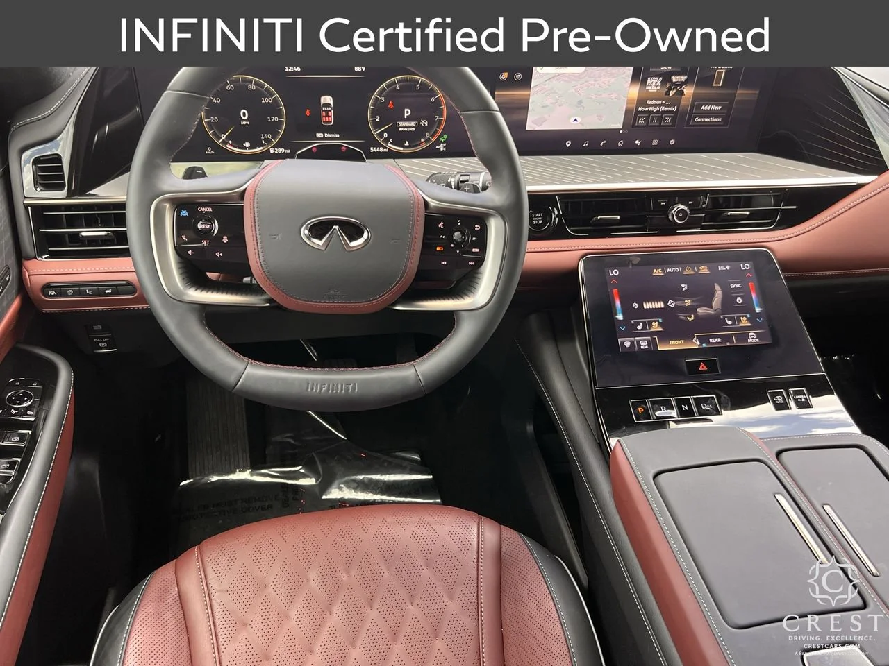 Certified Used 2026 Radiant White Black Obsidian INFINITI AUTOGRAPH image 13