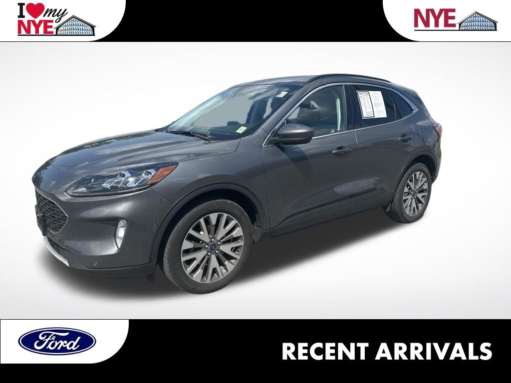Certified Used 2022 Gray Metallic Ford Titanium image 1