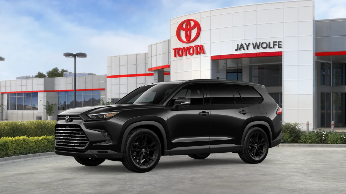 New 2026 Midnight Black Metallic Toyota Hybrid Nightshade image 2
