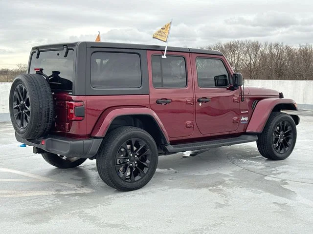 Used 2022 Red Jeep Unlimited Sahara 4xe image 8