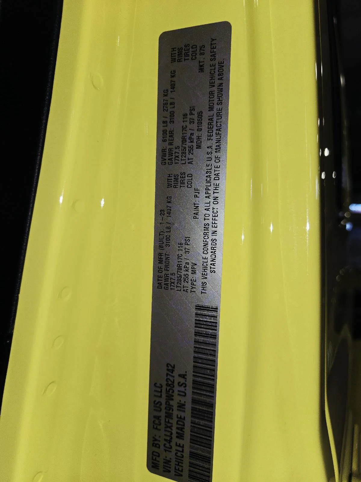 Used 2023 High Velocity Clearcoat Jeep Rubicon image 57