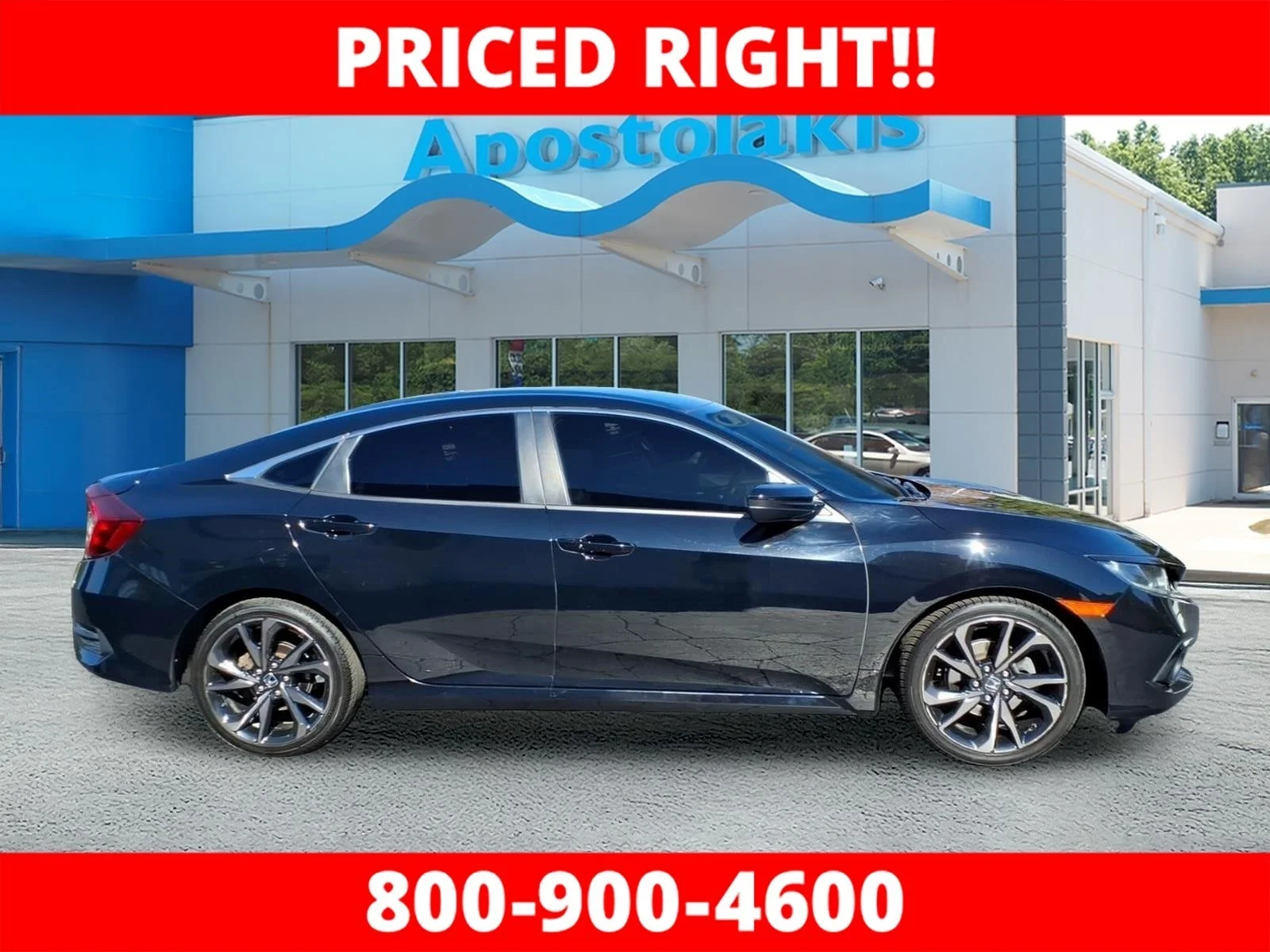 Used 2020 Honda Civic Sport with VIN 19XFC2F80LE030590 for sale in Cortland, OH