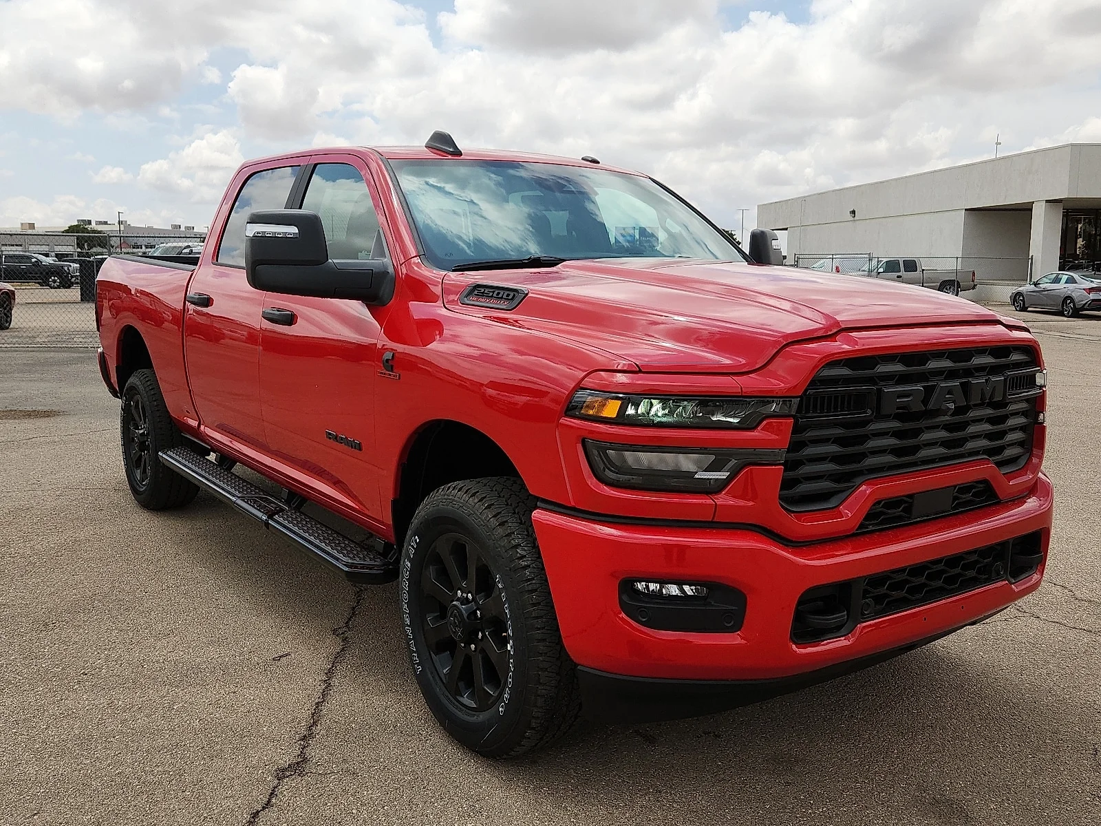 New 2026 Flame Red Clear-Coat  Paint Ram LONE STAR CREW CAB 4X4 6
