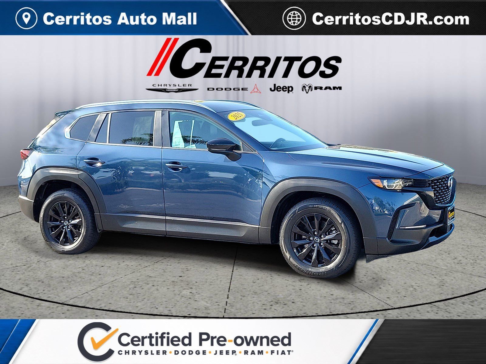 Certified Used 2025 Blue Mazda 2.5 S Preferred Package image 1