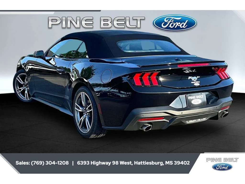 Used 2024 BLACK Ford EcoBoost Convertible image 2