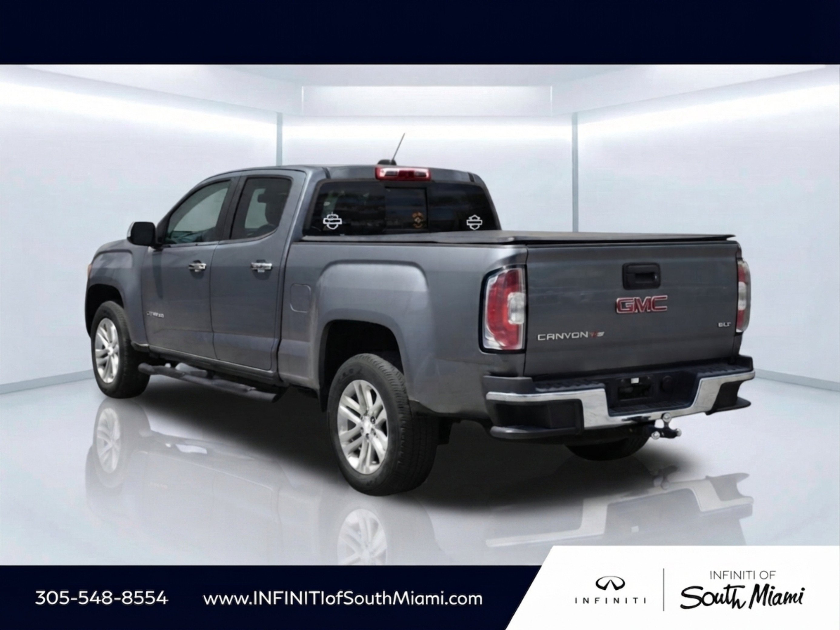Used 2018 Satin Steel Metallic GMC 2WD SLT image 6