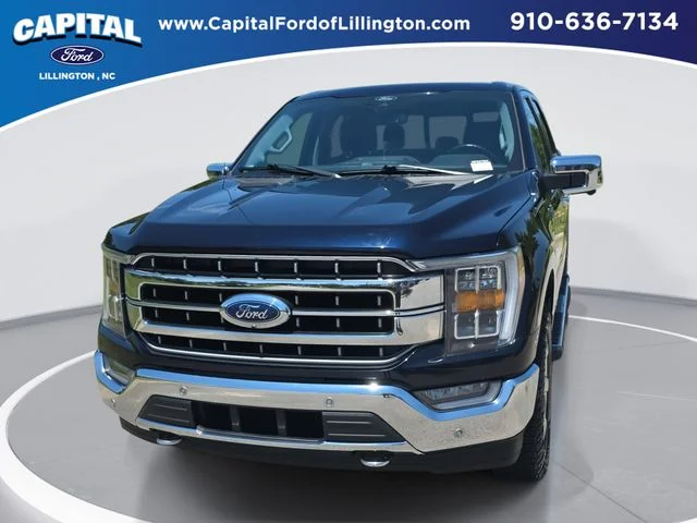 Used 2021 Blue Ford Lariat image 1