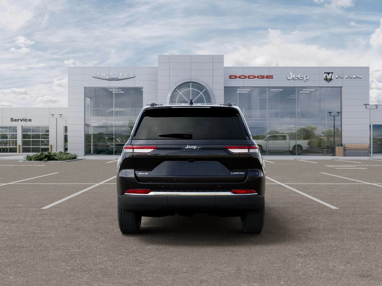 New 2026 Diamond Black Crystal Pearl-Coat Exterior Paint Jeep Laredo X image 44