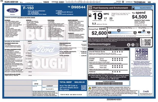 New 2026 Black Ford XLT image 23