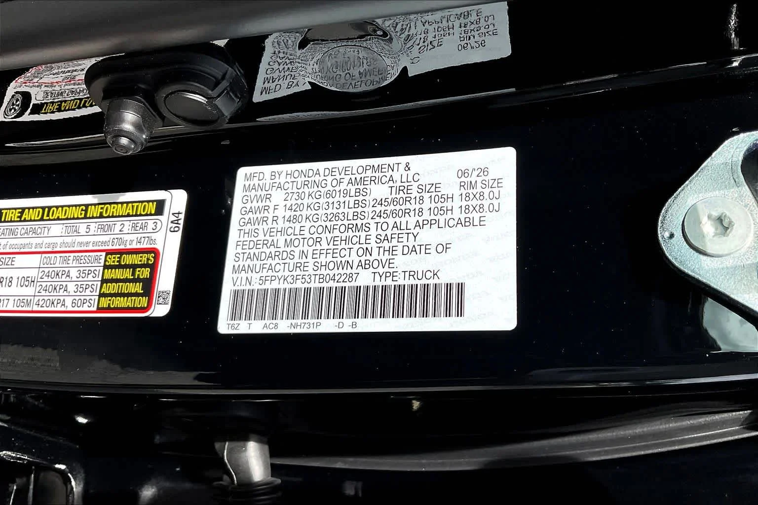 New 2026 Crystal Black Pearl Honda RTL image 19