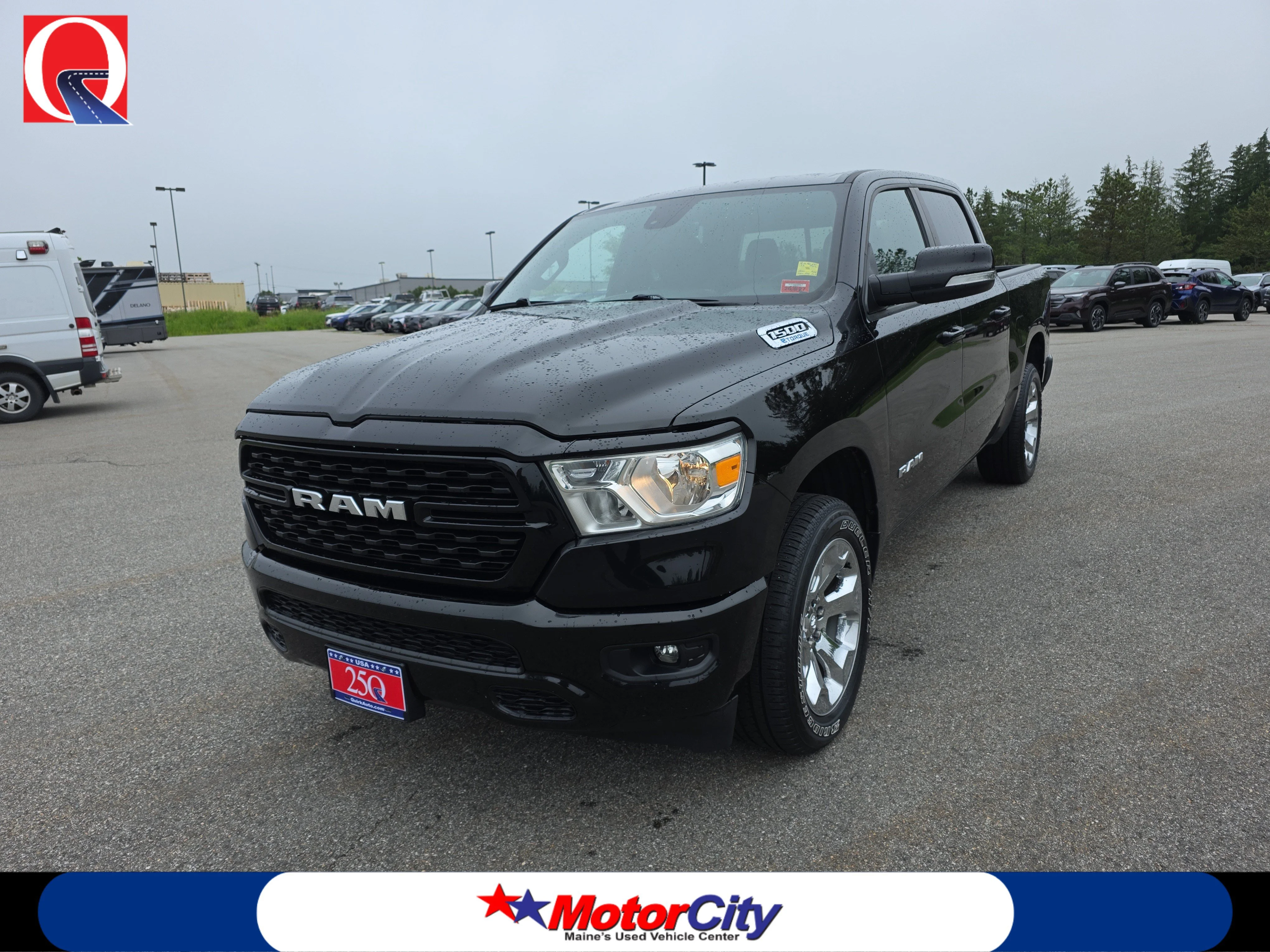 Used 2022 Diamond Black Crystal Pearlcoat Ram Big Horn image 1