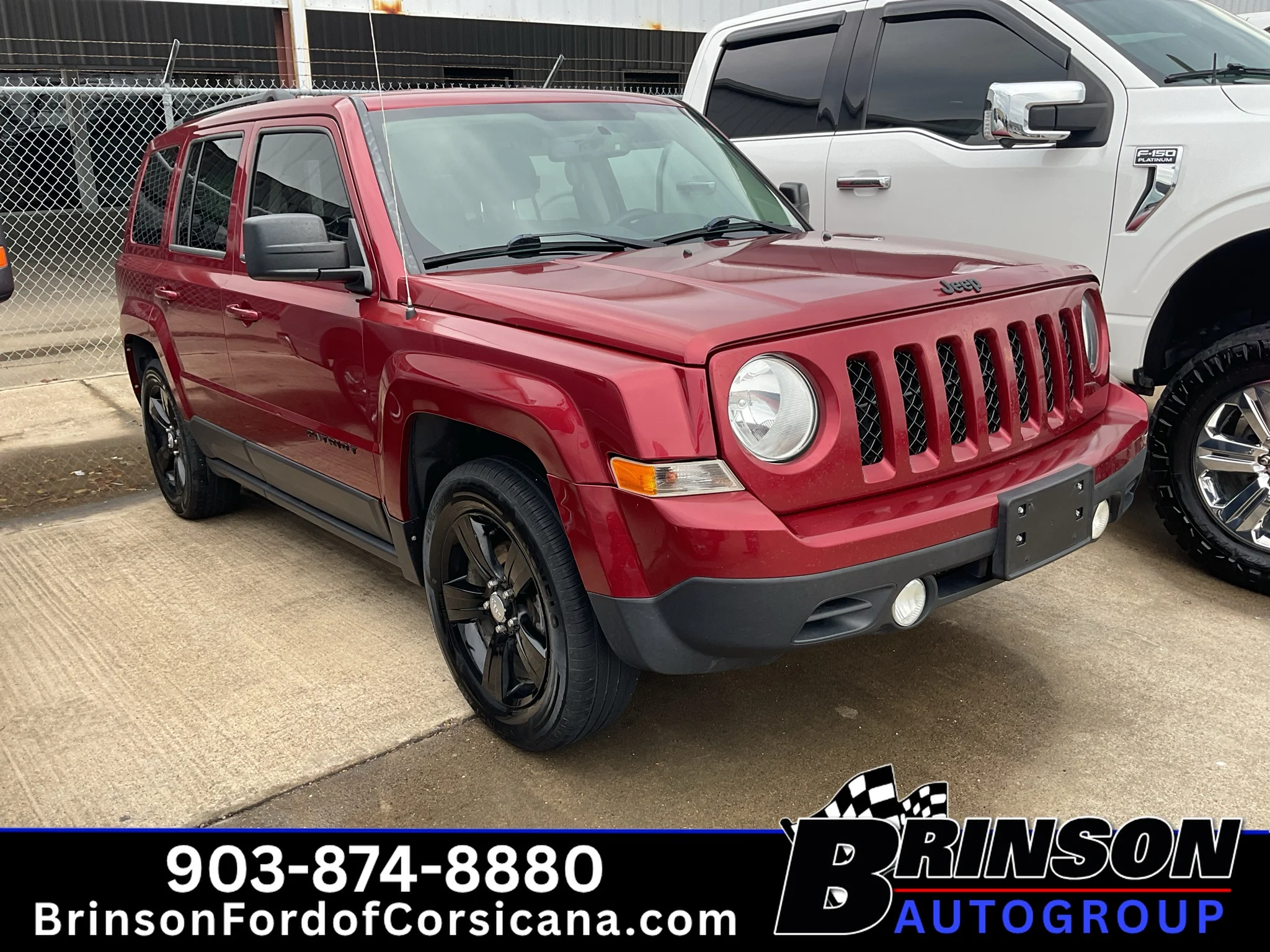 Used 2015 Deep Cherry Red Crystal Pearlcoat Jeep Altitude Edition image 3