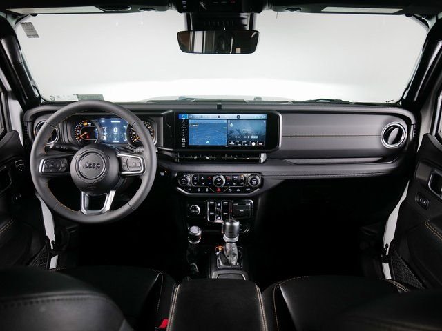 Used 2024 Bright White Clearcoat Jeep Sahara image 4