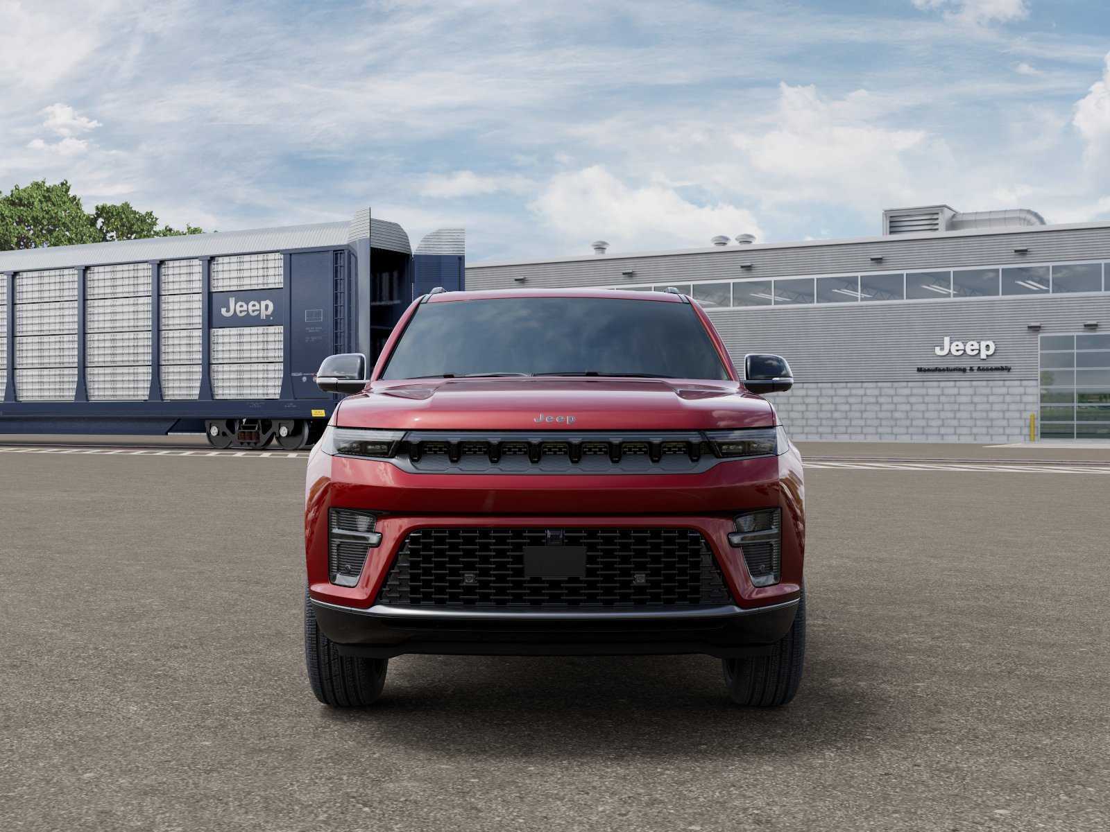 New 2026 Velvet Red Pearl-Coat Exterior Paint Jeep Grand Wagoneer image 6