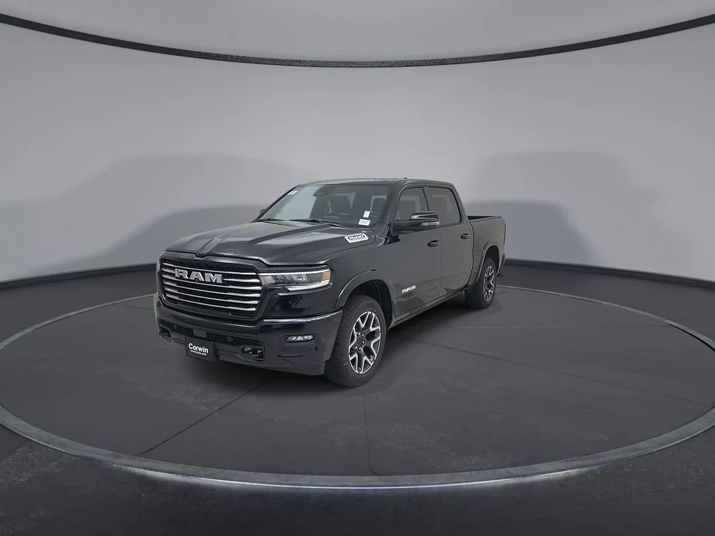New 2026 Diamond Black Crystal Pearl-Coat Exterior Paint RAM Laramie image 6