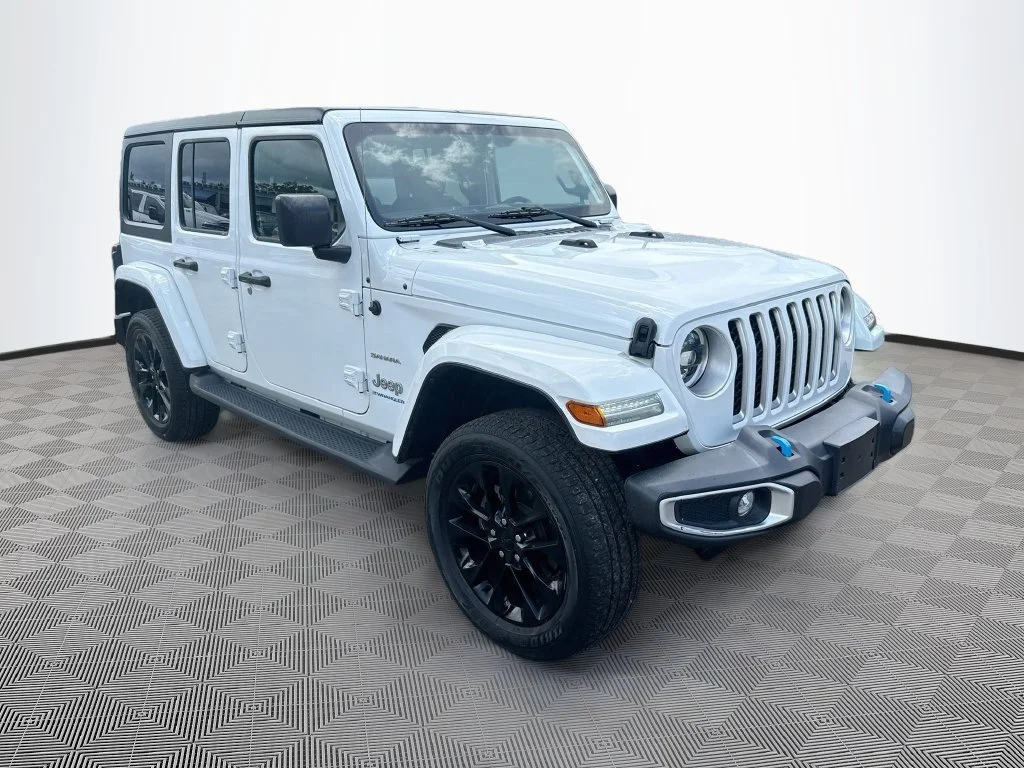 Used 2023 White Jeep Sahara 4xe image 4