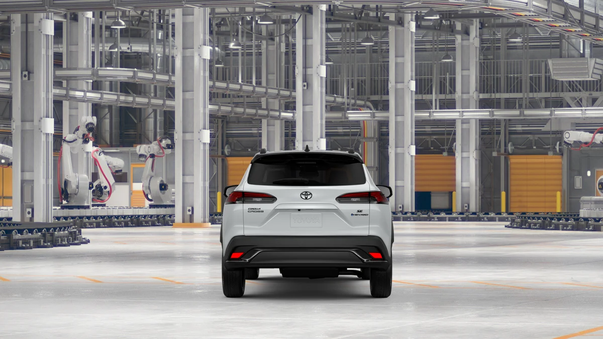 New 2026 Wind Chill Pearl with Jet Black roof Toyota Hybrid SE image 8