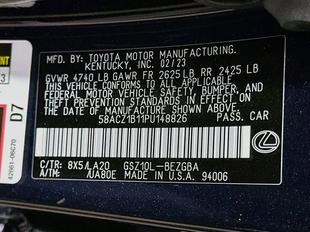 Certified Used 2023 Black Lexus 350 image 25