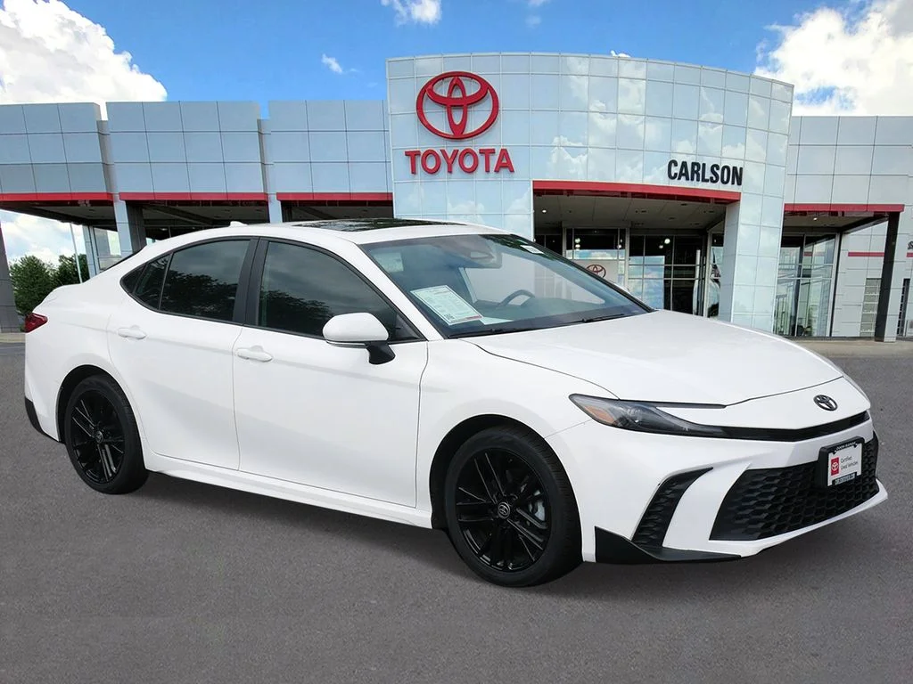 Certified 2025 Toyota Camry SE with VIN 4T1DBADK1SU009875 for sale in Minneapolis, Minnesota