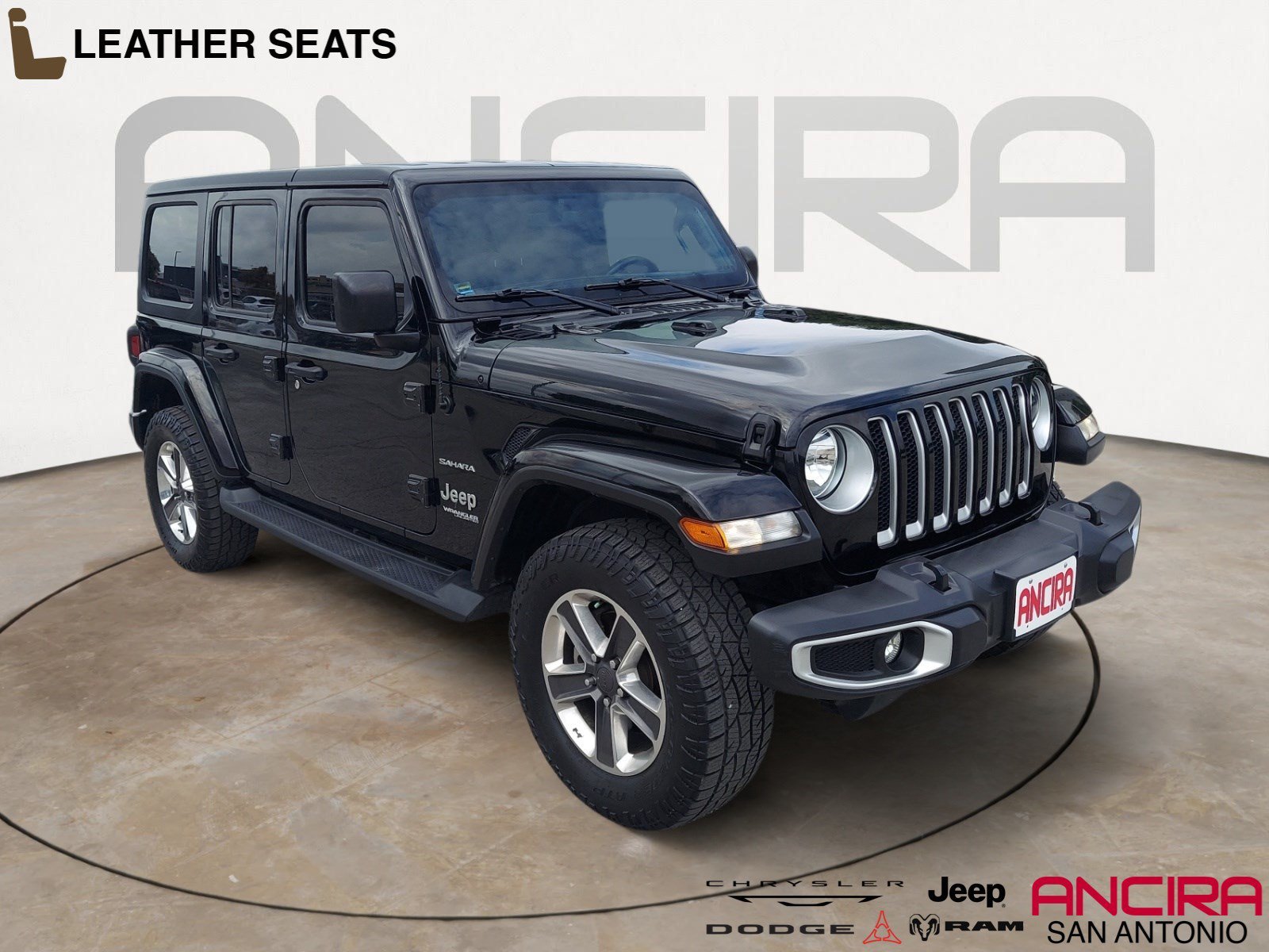 Used 2022 Black Clearcoat Jeep Unlimited Sahara image 1