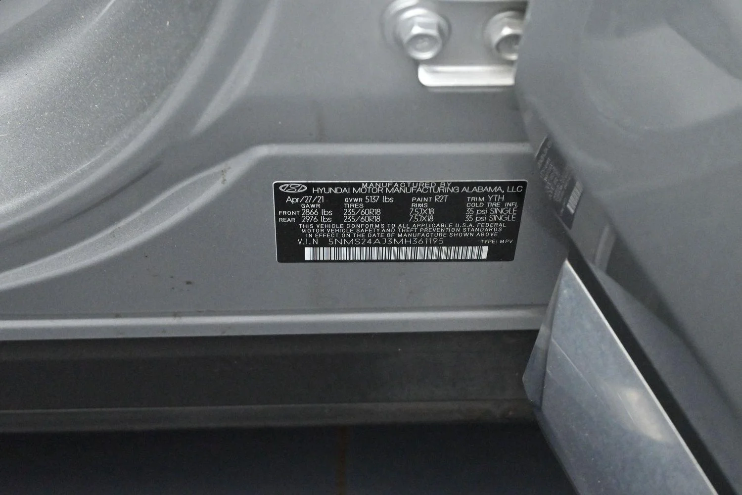 Used 2021 Shimmering Silver Hyundai SEL image 35