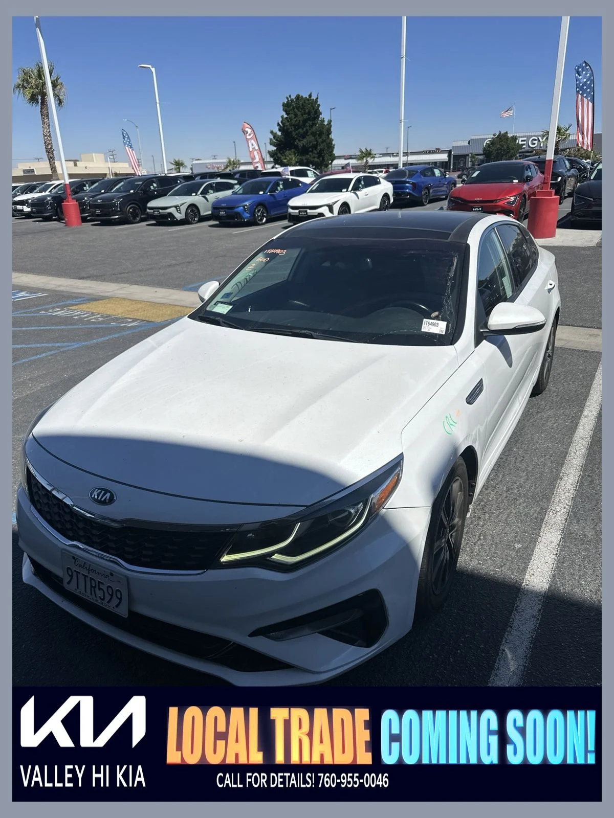Used 2020 Snow White Pearl Kia EX Premium image 1